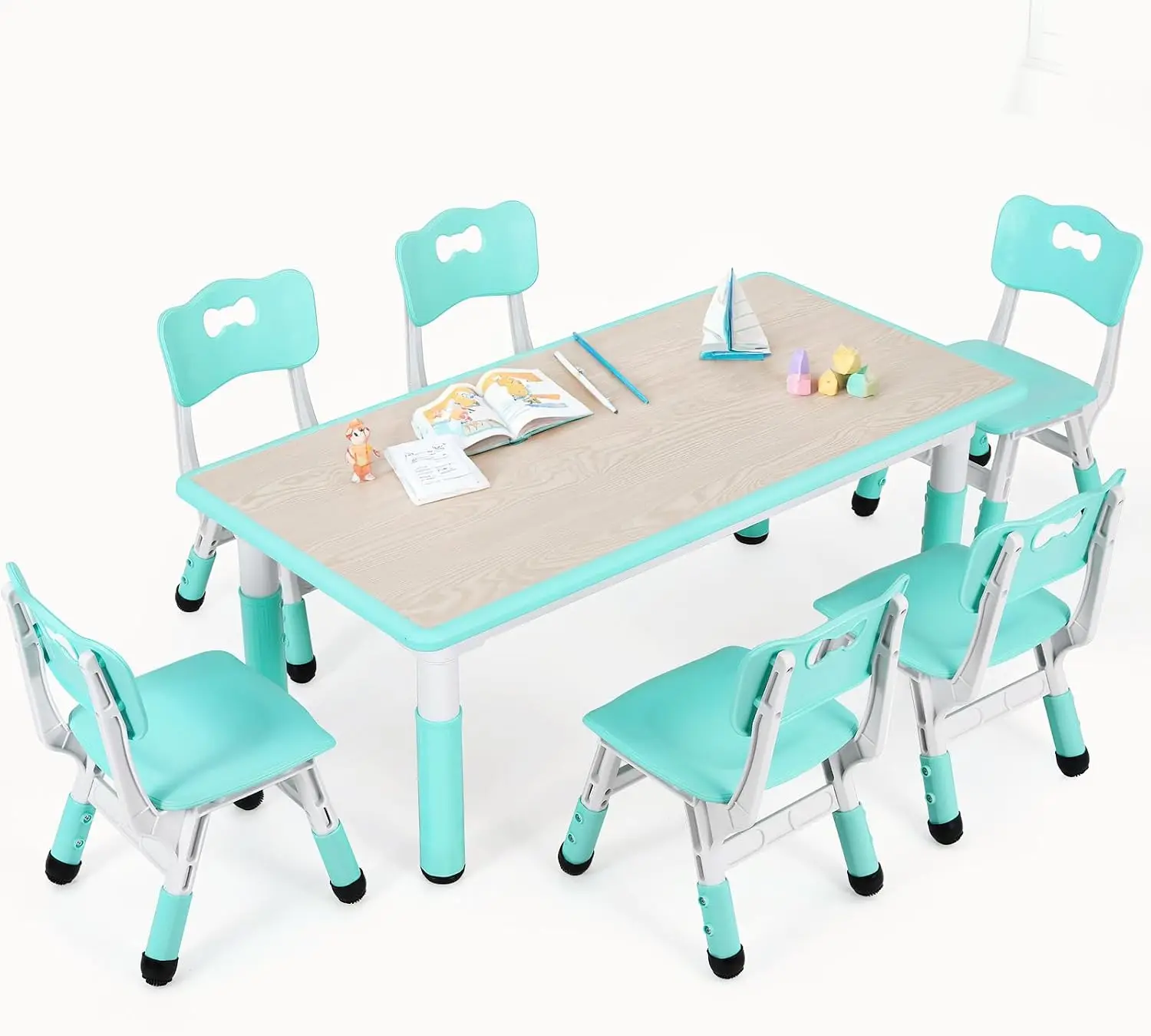 Art Craft Activities For Preschoolers - Çocuk Masası ve 6 Sandalye Seti,