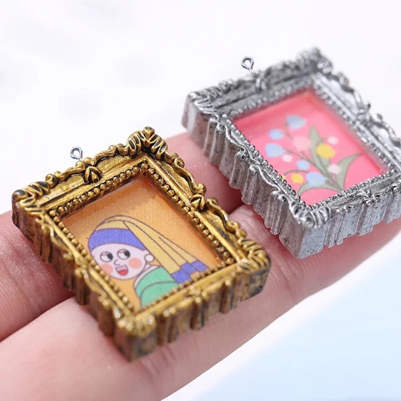 Art Craft Items - 10 adet Flatback Cabochon Vintage Reçine