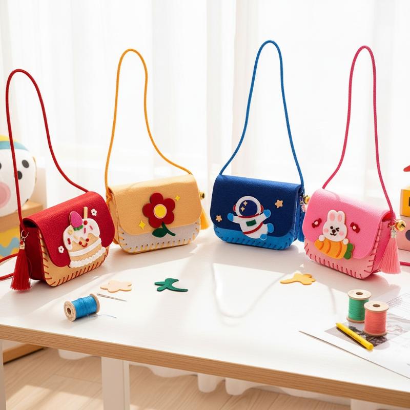 Art Craft Kindergarten - Çocuklar için Keçe Çanta Yapma Seti