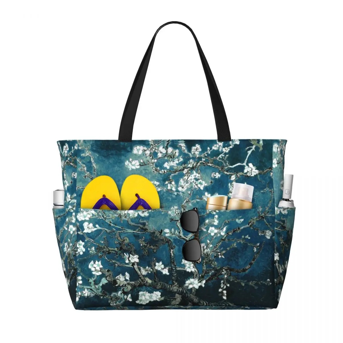Art Portfolio Bag - Özel Van Gogh Badem Çiçekleri Tote