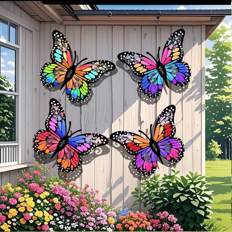 4 adet renkli metal kelebek he - Art Craft Butterfly incelemesi ve fiyatı