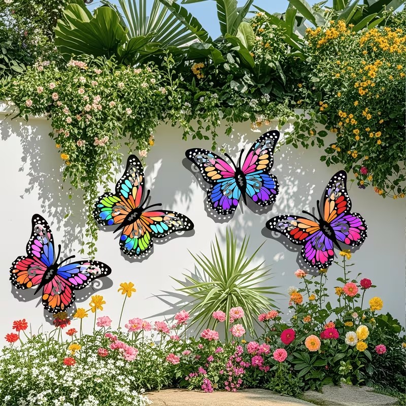 4 adet renkli metal kelebek he - Art Craft Butterfly incelemesi ve fiyatı