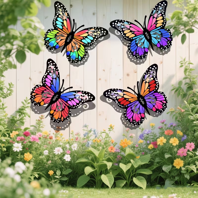 4 adet renkli metal kelebek he - Art Craft Butterfly incelemesi ve fiyatı