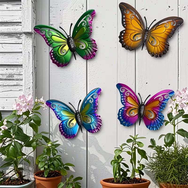 4 adet Renkli Metal Kelebek He - Art Craft Butterfly incelemesi ve fiyatı