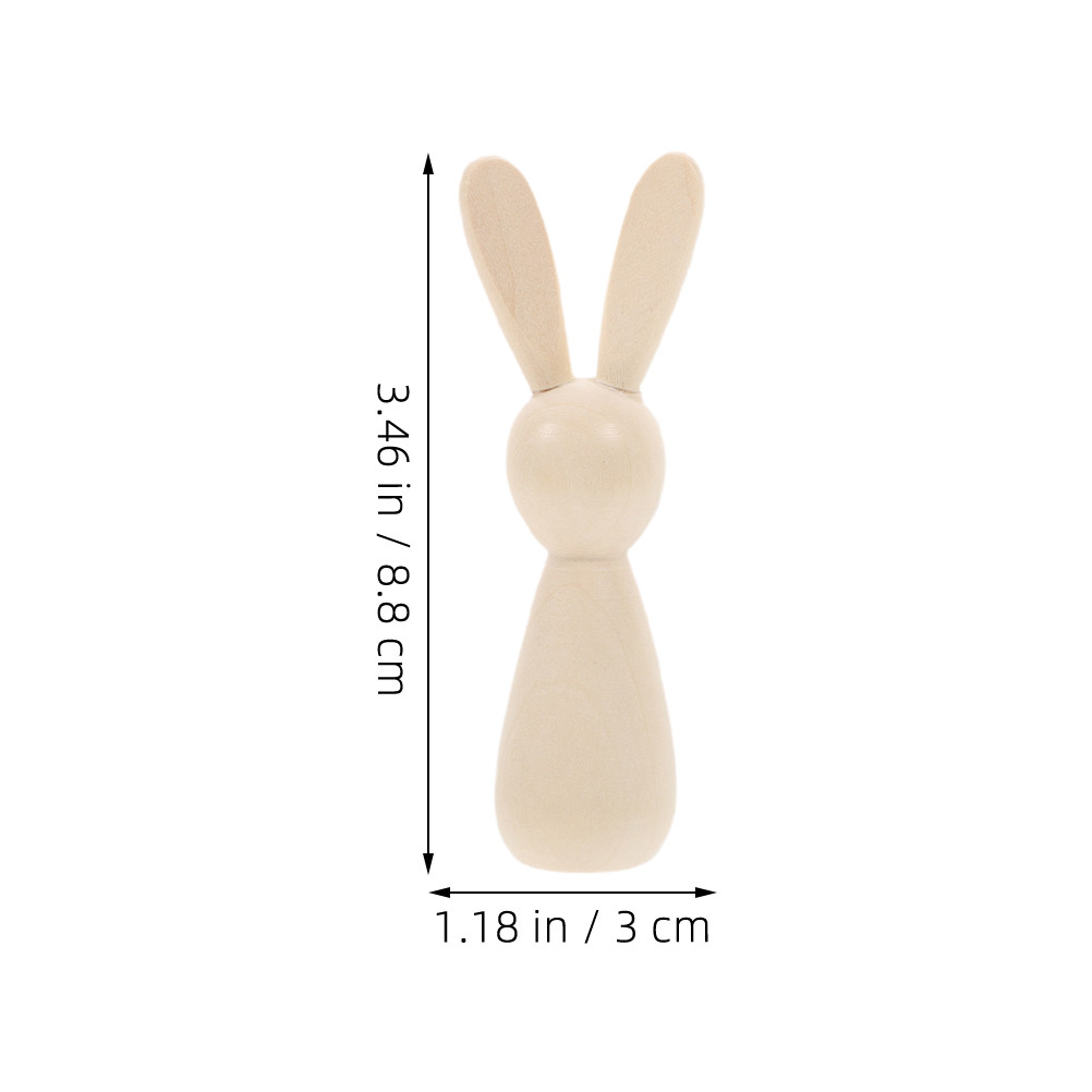 7 Adet Boş Ahşap Tavşan Figürü - Art Craft Rabbit incelemesi ve fiyatı