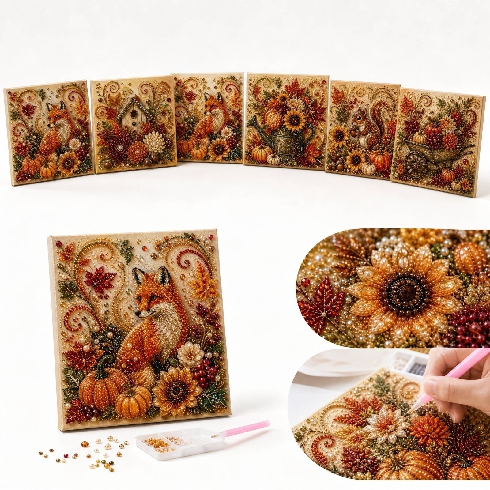 Sonbahar DIY İnci Boyama Kiti  - Art Craft Painting incelemesi ve fiyatı