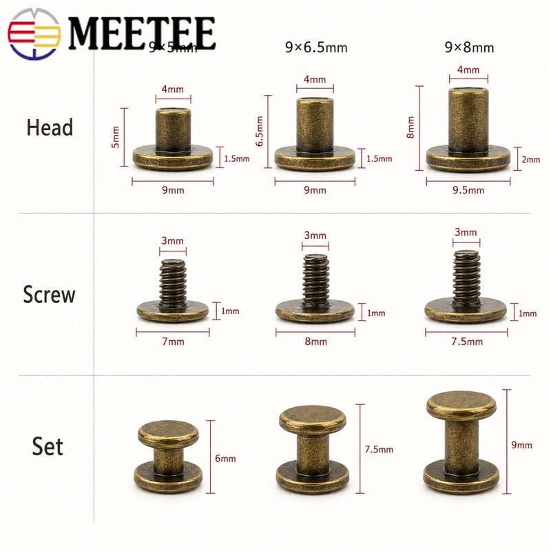 50/100 Adet 5-8mm Metal Vida P - Bookbinding Supply Kit incelemesi ve fiyatı