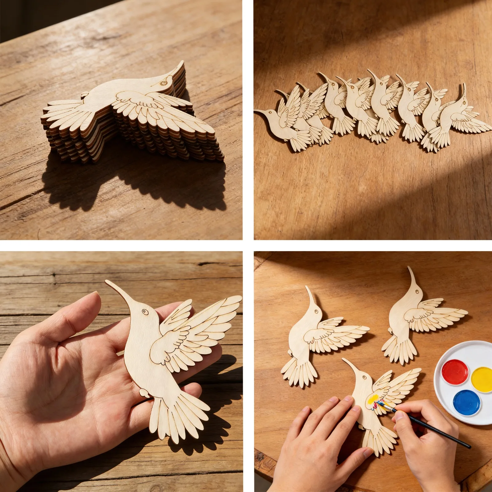 10 adet Bitmemiş Ahşap Hayvan  - Art Craft Painting incelemesi ve fiyatı