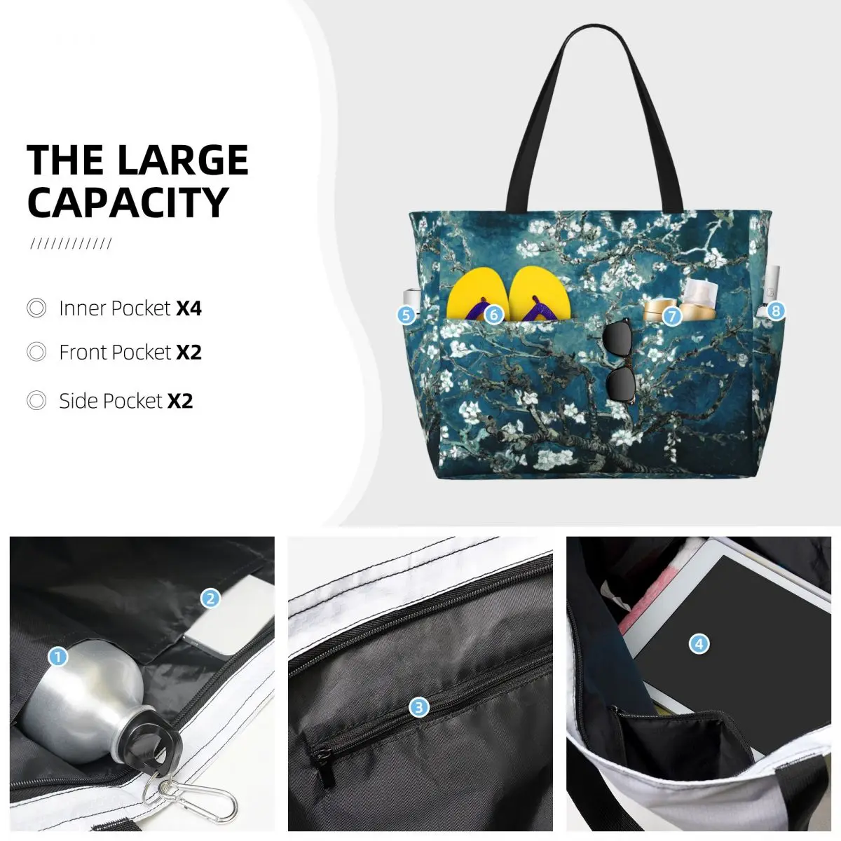 Özel Van Gogh Badem Çiçekleri  - Art Portfolio Bag incelemesi ve fiyatı