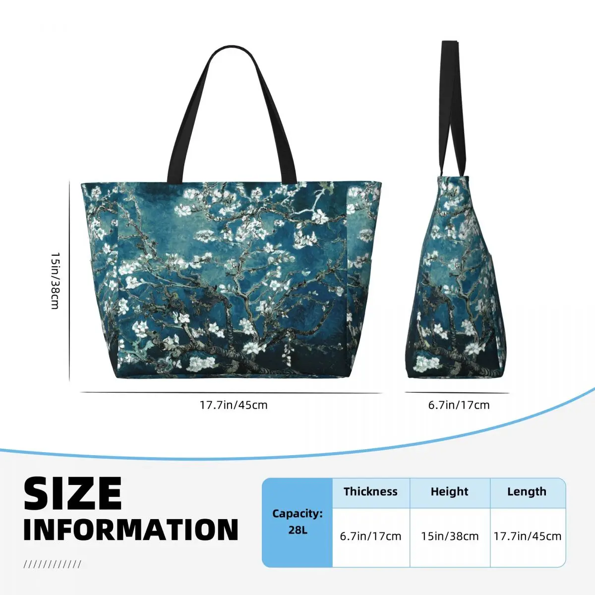 Özel Van Gogh Badem Çiçekleri  - Art Portfolio Bag incelemesi ve fiyatı
