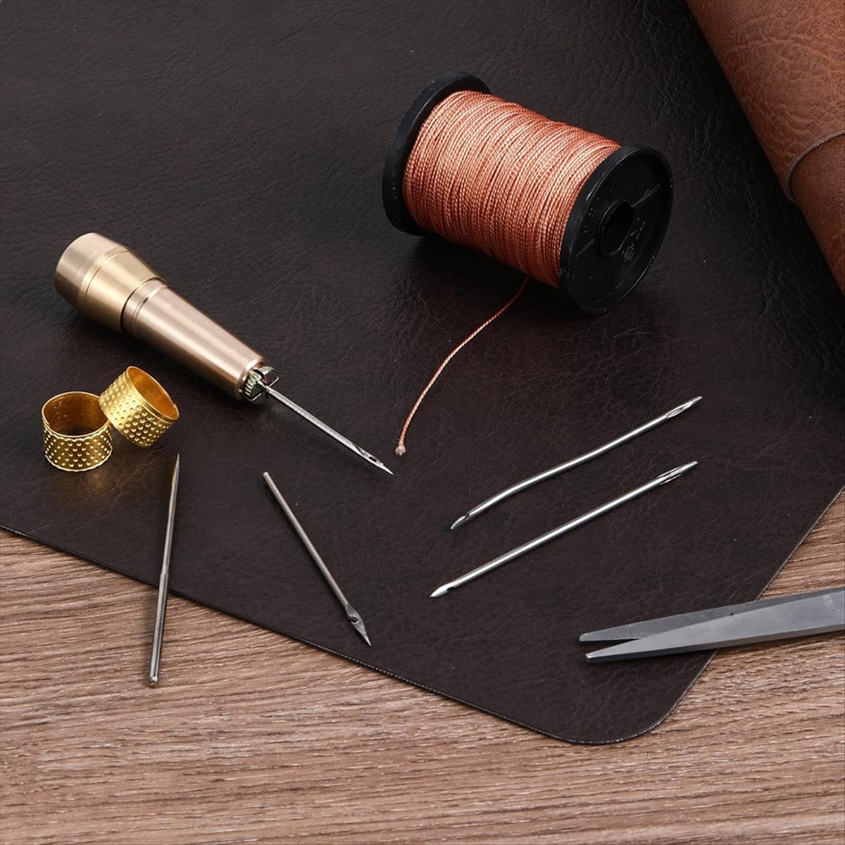 9 Parça Deri Dikiş Awl Seti, B - Leather Tooling Kit incelemesi ve fiyatı