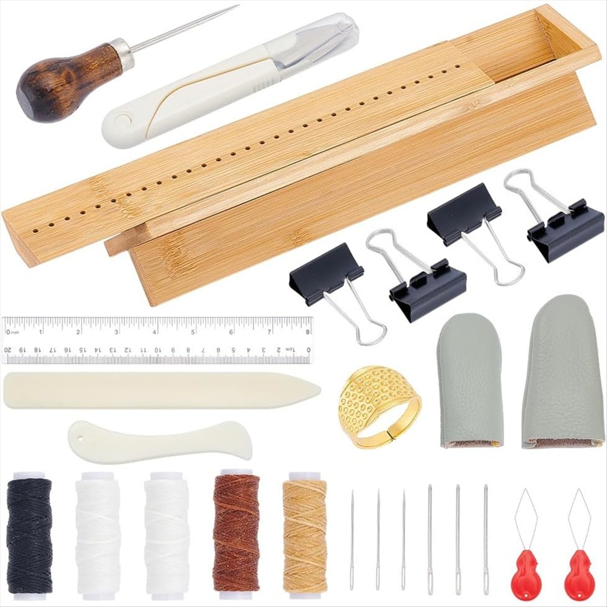 *X07A 26 Parça Bambu Kitap Cil - Bookbinding Supply Kit incelemesi ve fiyatı