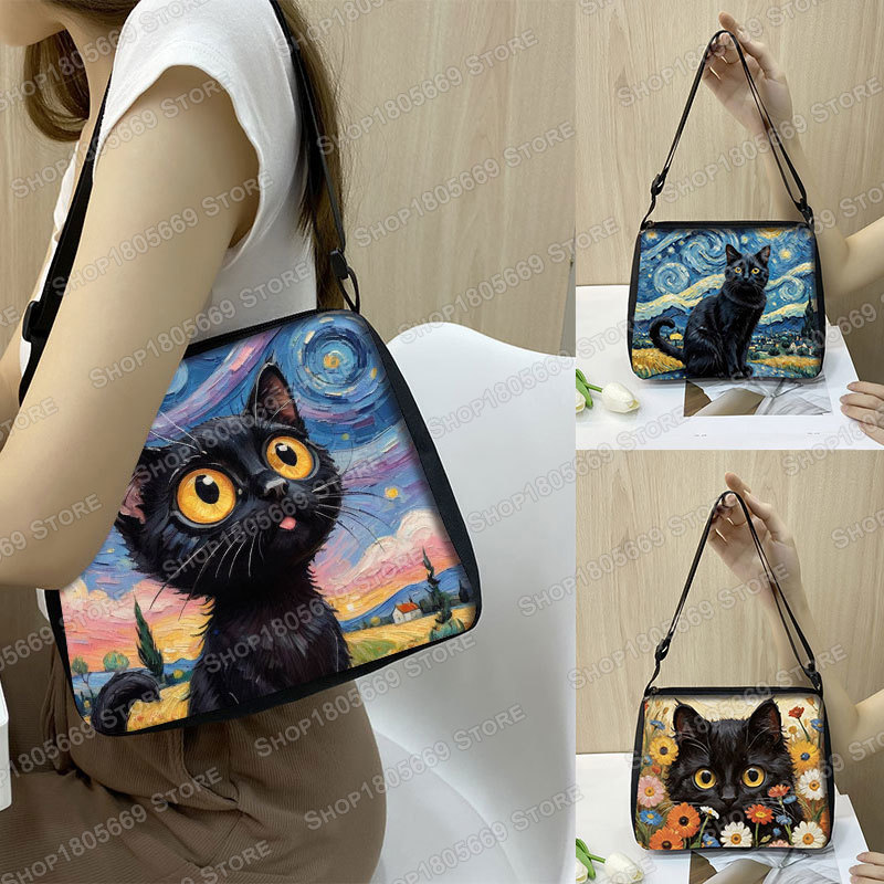 Yağlıboya Van Gogh siyah kedi  - Art Portfolio Bag incelemesi ve fiyatı