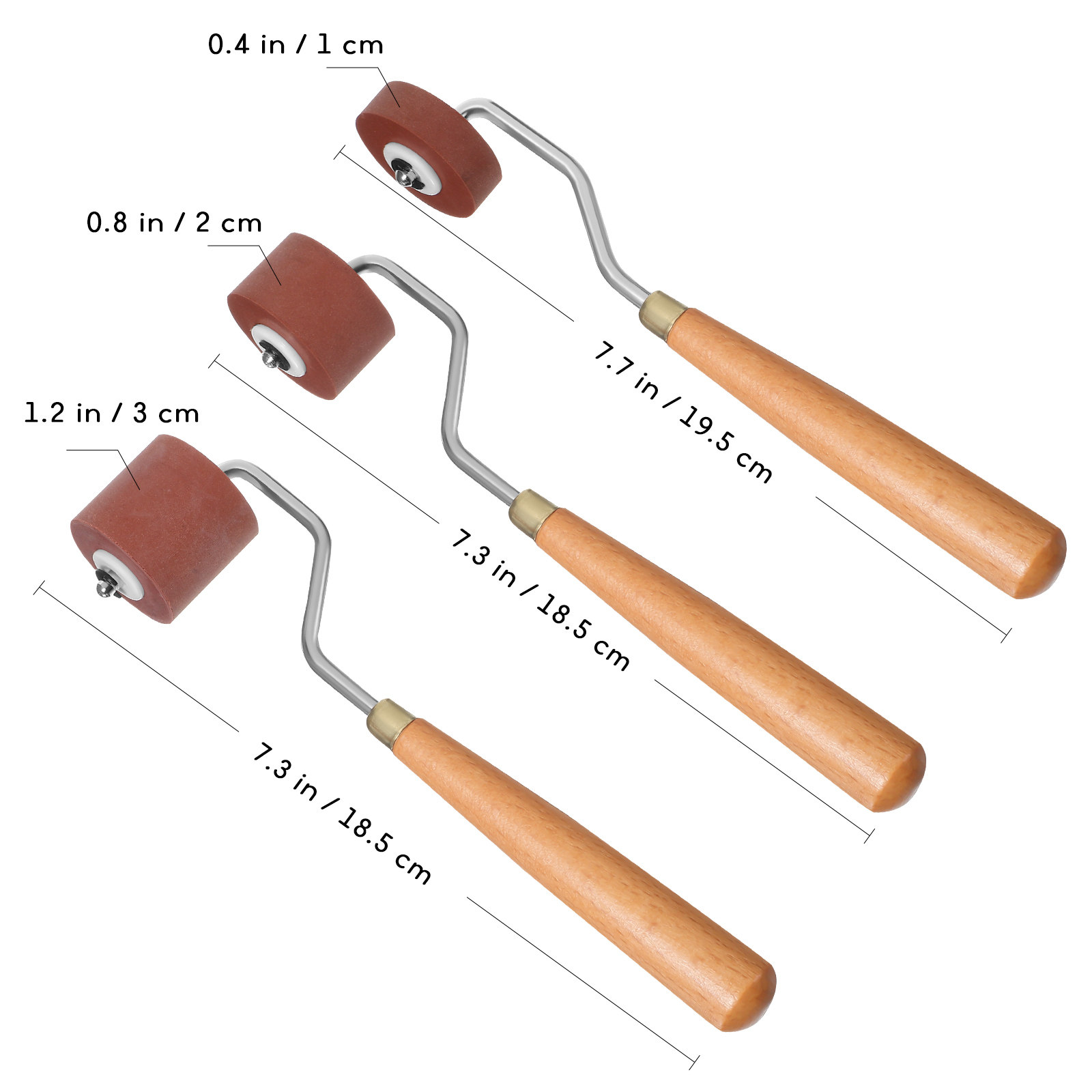 3 Parça Kauçuk Rulo Seti Farkl - Craft And Art Difference incelemesi ve fiyatı
